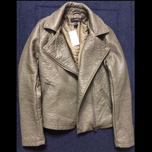 Olive Green Leather Jacket